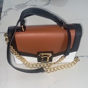 JustFab Top handle handbag with long strap